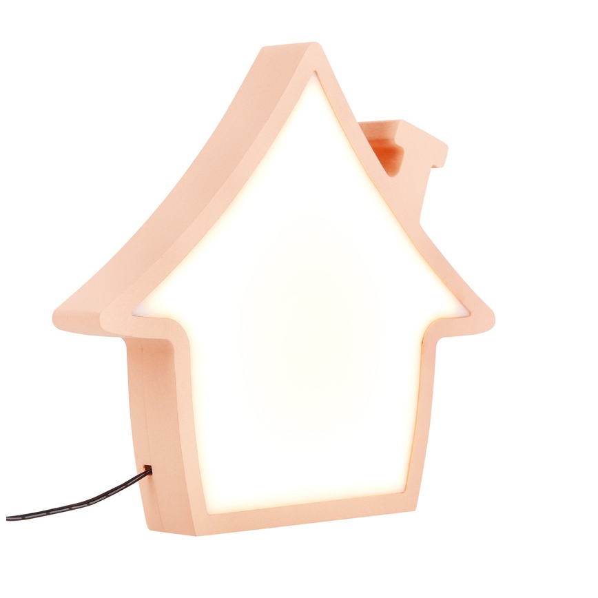 Bērnu galda lampa HOUSE LED/10W/230V rozā