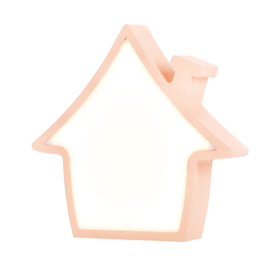 Bērnu galda lampa HOUSE LED/10W/230V rozā