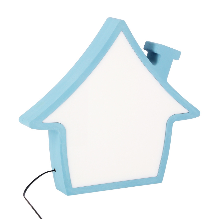 Bērnu galda lampa HOUSE LED/10W/230V zila