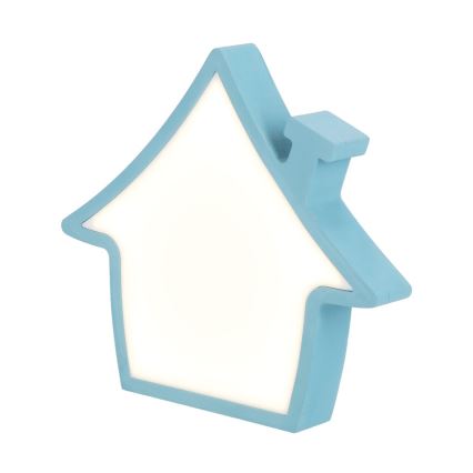 Bērnu galda lampa HOUSE LED/10W/230V zila
