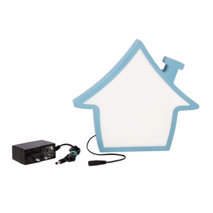Bērnu galda lampa HOUSE LED/10W/230V zila