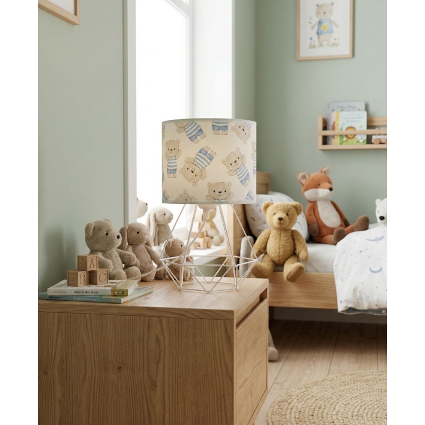 Bērnu galda lampa KIDS ROOM, 1x E27/60W/230V, Ø 18 cm, ar lācīti