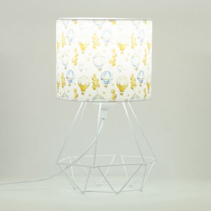 Bērnu galda lampa KIDS ROOM, 1xE27/60W/230V, Ø 18 cm, ar baloniem
