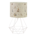 Bērnu galda lampa KIDS ROOM 1xE27/60W/230V Ø 18 cm ar dzīvnieku motīviem
