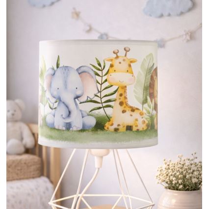 Bērnu galda lampa KIDS ROOM 1xE27/60W/230V Ø 18 cm džungļi
