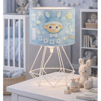 Bērnu galda lampa KIDS ROOM 1xE27/60W/230V Ø 18 cm kosmonauts