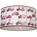 Bērnu griestu gaismeklis KIDS ROOM, 1xE27/60W/230V, Ø 40 cm, ar ugunsdzēsēju motīvu