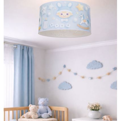 Bērnu griestu gaismeklis KIDS ROOM 1xE27/60W/230V Ø 40 cm kosmonauts