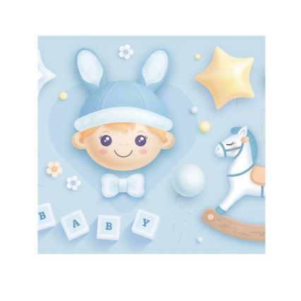 Bērnu griestu gaismeklis KIDS ROOM 1xE27/60W/230V Ø 40 cm kosmonauts