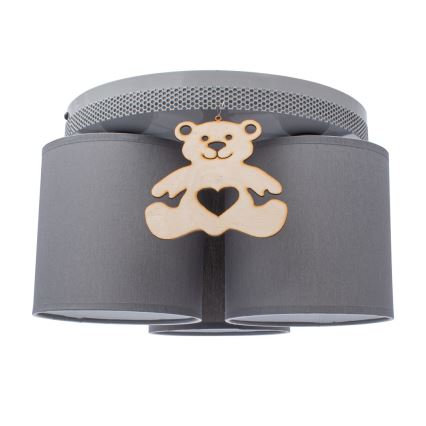 Bērnu griestu lampa BEAR 3xE27/60W/230V