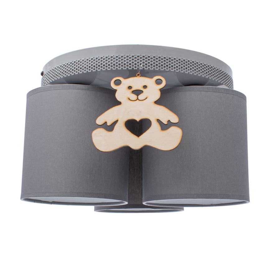 Bērnu griestu lampa BEAR 3xE27/60W/230V