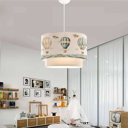 Bērnu griestu lampa CANDY 1xE27/40W/230V balta/daudzkrāsaina