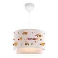 Bērnu griestu lampa CANDY 1xE27/40W/230V balta/oranža