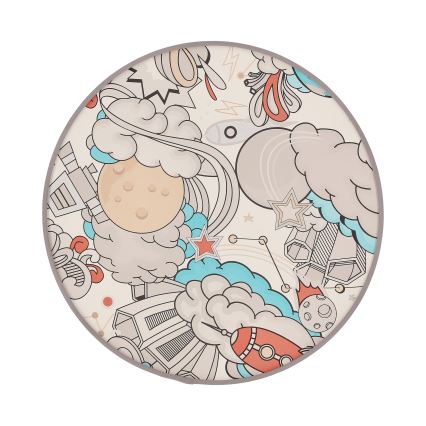 Bērnu griestu lampa KIDDY 2xE27/40W/230V balta/bēša