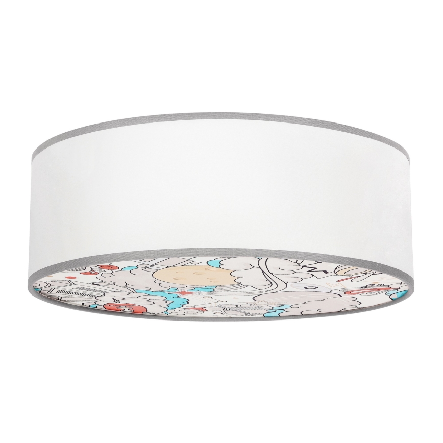 Bērnu griestu lampa KIDDY 2xE27/40W/230V balta/bēša