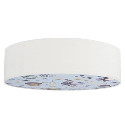 Bērnu griestu lampa KIDDY 2xE27/40W/230V balta/zila
