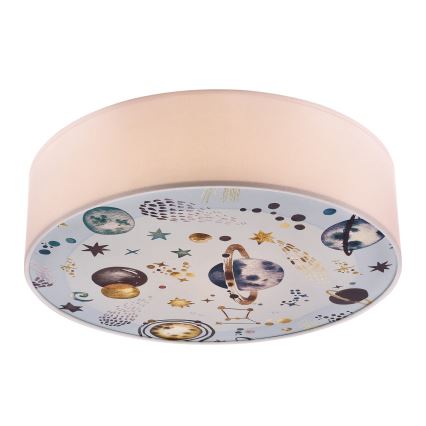 Bērnu griestu lampa KIDDY 2xE27/40W/230V balta/zila