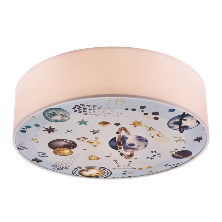 Bērnu griestu lampa KIDDY 2xE27/40W/230V balta/zila