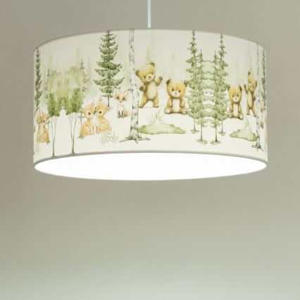 Bērnu griestu lampa KIDS ROOM 1x E27/60W/230V Ø 40 cm ar dzīvnieciņu motīvu