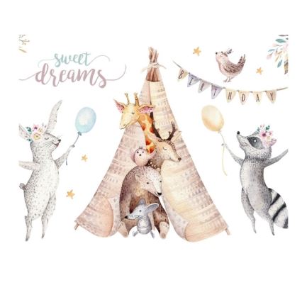 Bērnu griestu lampa KIDS ROOM 1xE27/60W/230V Ø 40 cm ar dzīvnieku motīviem