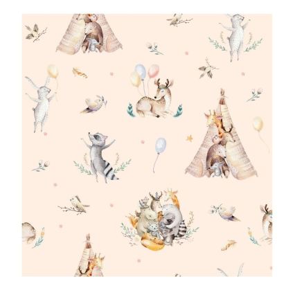 Bērnu griestu lampa KIDS ROOM 1xE27/60W/230V Ø 40 cm ar dzīvnieku motīviem