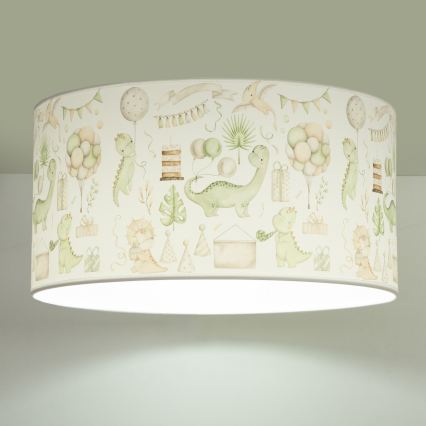 Bērnu griestu lampa KIDS ROOM 1xE27/60W/230V Ø 40 cm dinozaurs