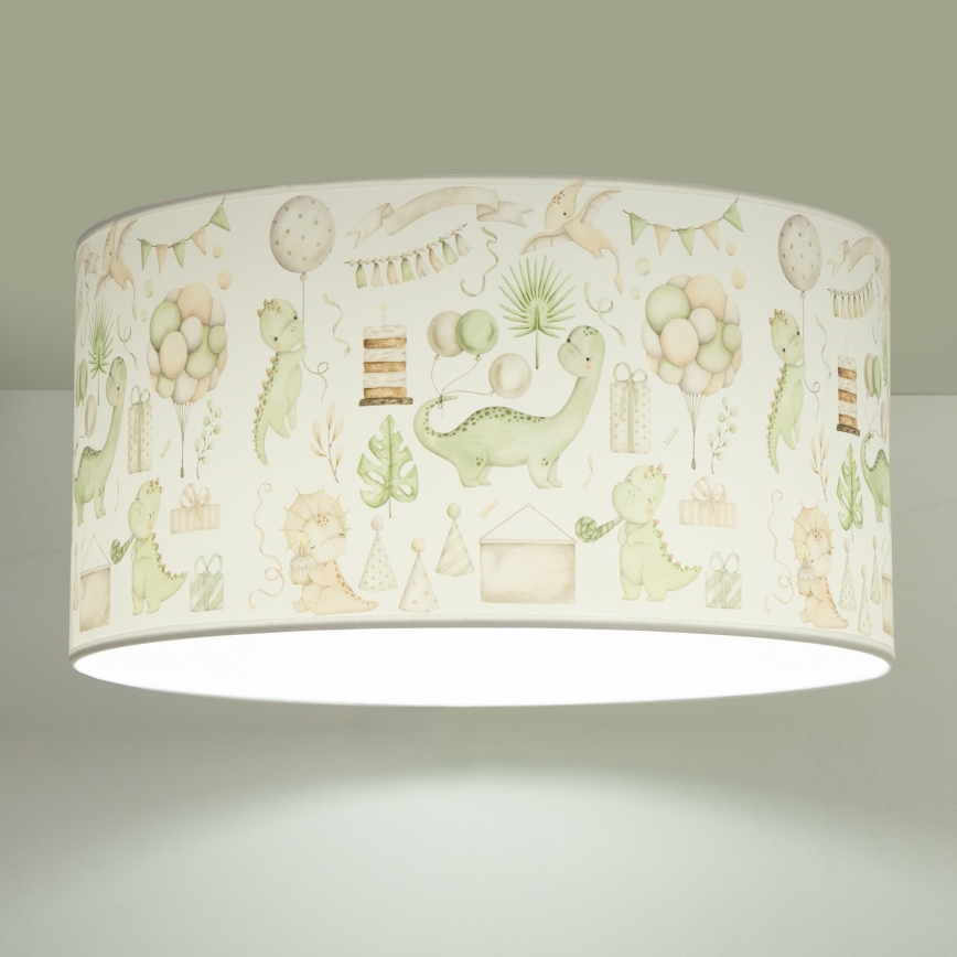 Bērnu griestu lampa KIDS ROOM 1xE27/60W/230V Ø 40 cm dinozaurs