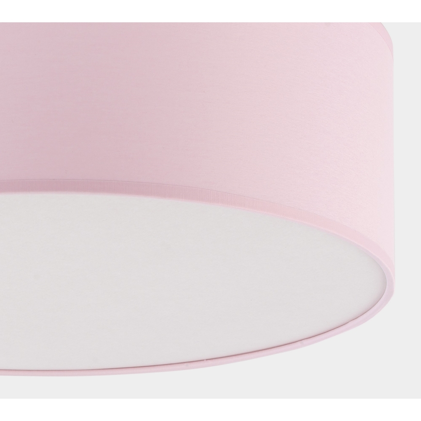 Bērnu griestu lampa RONDO KIDS 4xE27/15W/230V rozā