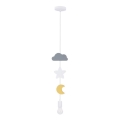 Bērnu griestu lampa TRIO ar vadu 1xE27/20W/230V pelēka/balta/dzeltena