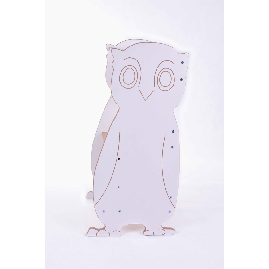 Bērnu kāpslis OWL balta/kļava