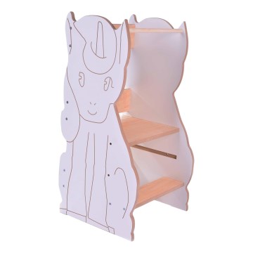 Bērnu kāpslis UNICORN balta/kļava