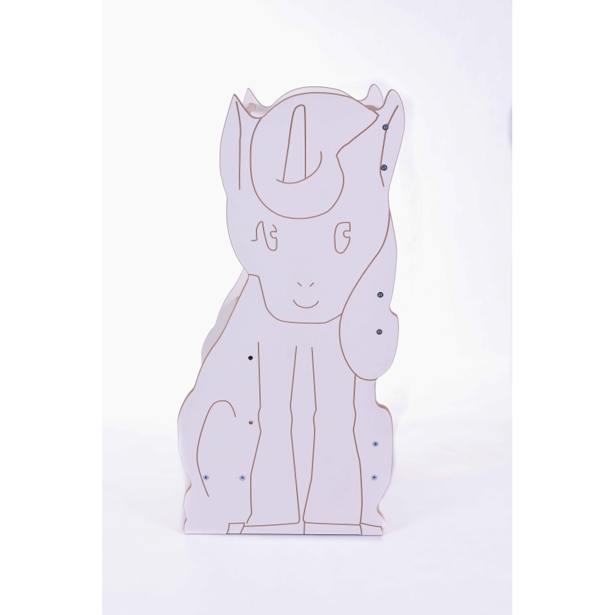 Bērnu kāpslis UNICORN balta/kļava