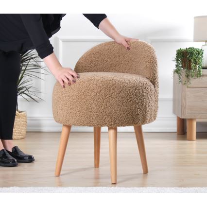 Bērnu krēsls MIKI, diametrs 46 cm, brūns