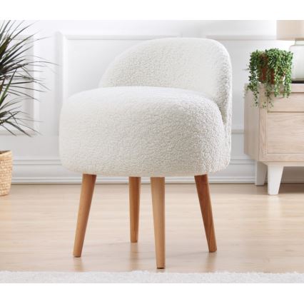 Bērnu krēsls MIKI Ø 46 cm balts
