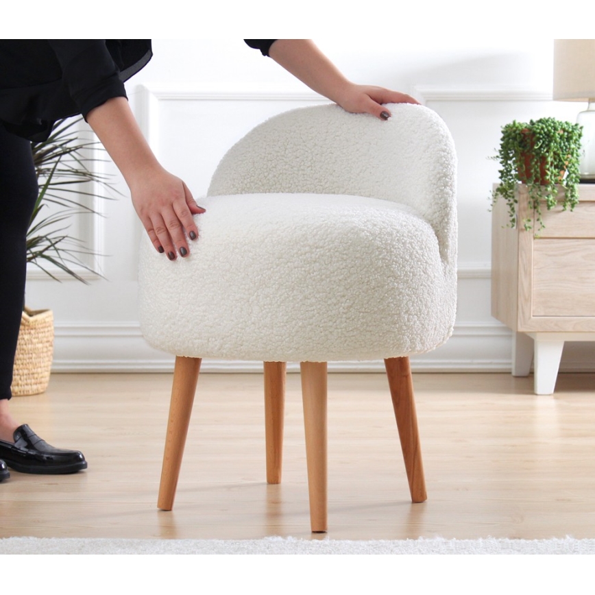 Bērnu krēsls MIKI Ø 46 cm balts