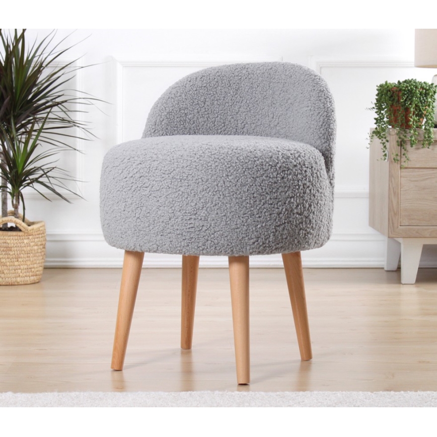 Bērnu krēsls MIKI, Ø 46 cm, pelēks