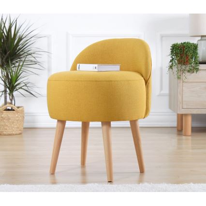 Bērnu krēsls NIKI, diametrs 46 cm, dzeltens