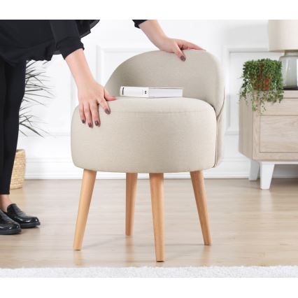 Bērnu krēsls NIKI Ø 46 cm, krēmkrāsas