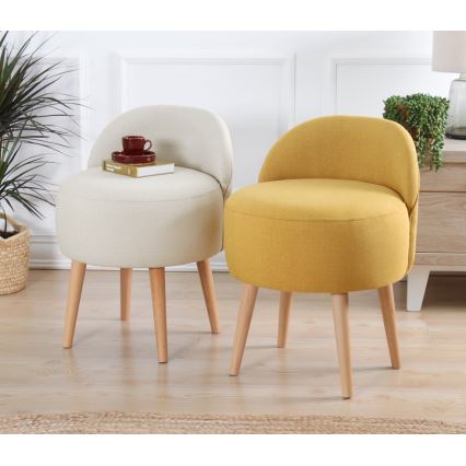 Bērnu krēsls NIKI Ø 46 cm, krēmkrāsas