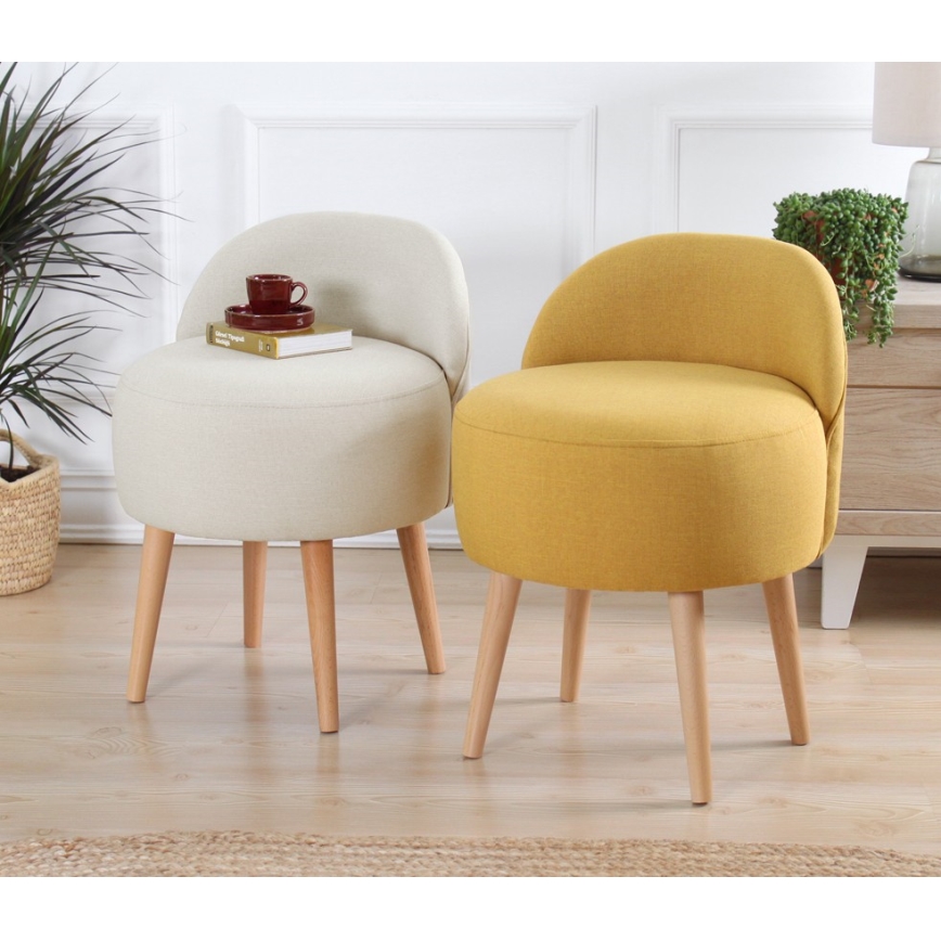 Bērnu krēsls NIKI Ø 46 cm, krēmkrāsas