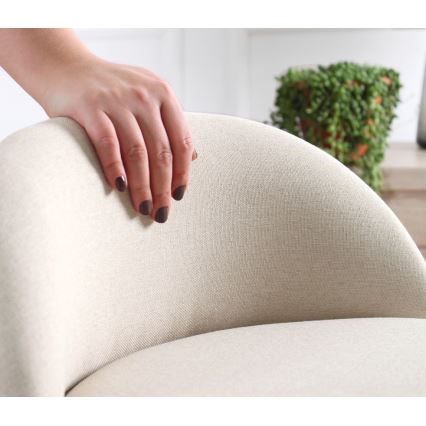 Bērnu krēsls NIKI Ø 46 cm, krēmkrāsas