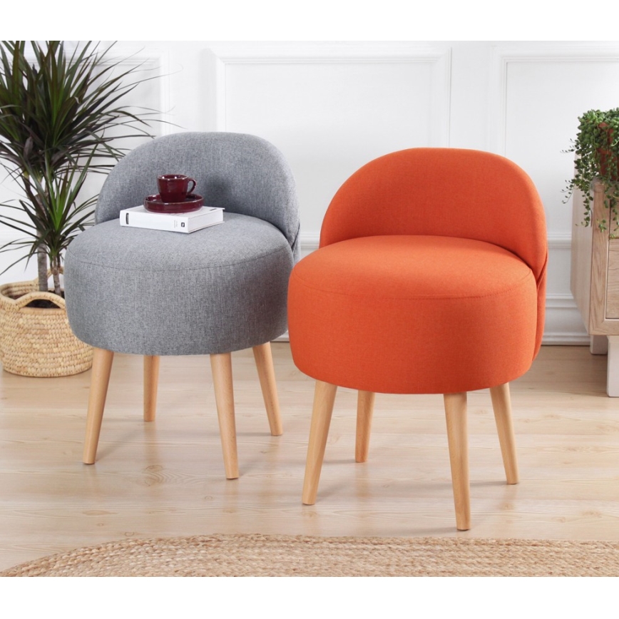 Bērnu krēsls NIKI, Ø 46 cm, oranžs