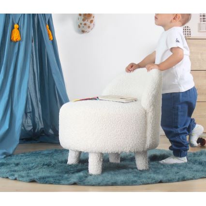 Bērnu krēsls PIXI, Ø 46 cm, balts