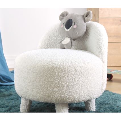 Bērnu krēsls PIXI, Ø 46 cm, balts