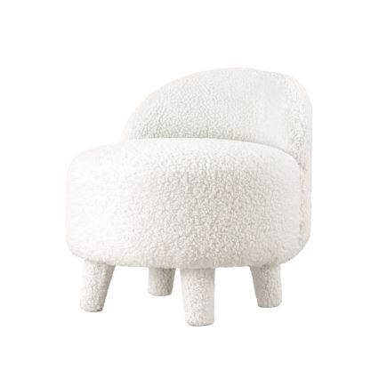 Bērnu krēsls PIXI, Ø 46 cm, balts