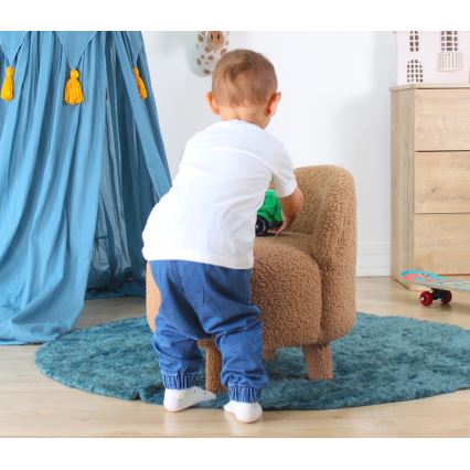 Bērnu krēsls PIXI Ø 46 cm brūns