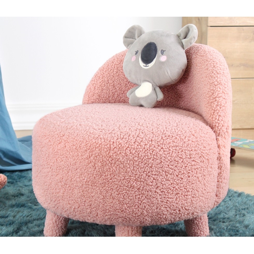 Bērnu krēsls PIXI Ø 46 cm rozā