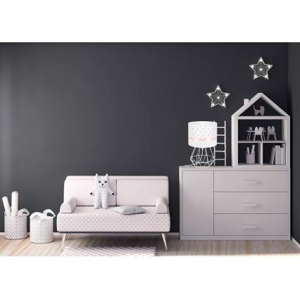 Bērnu lampa PIKKI 1xE27/60W/230V rozā