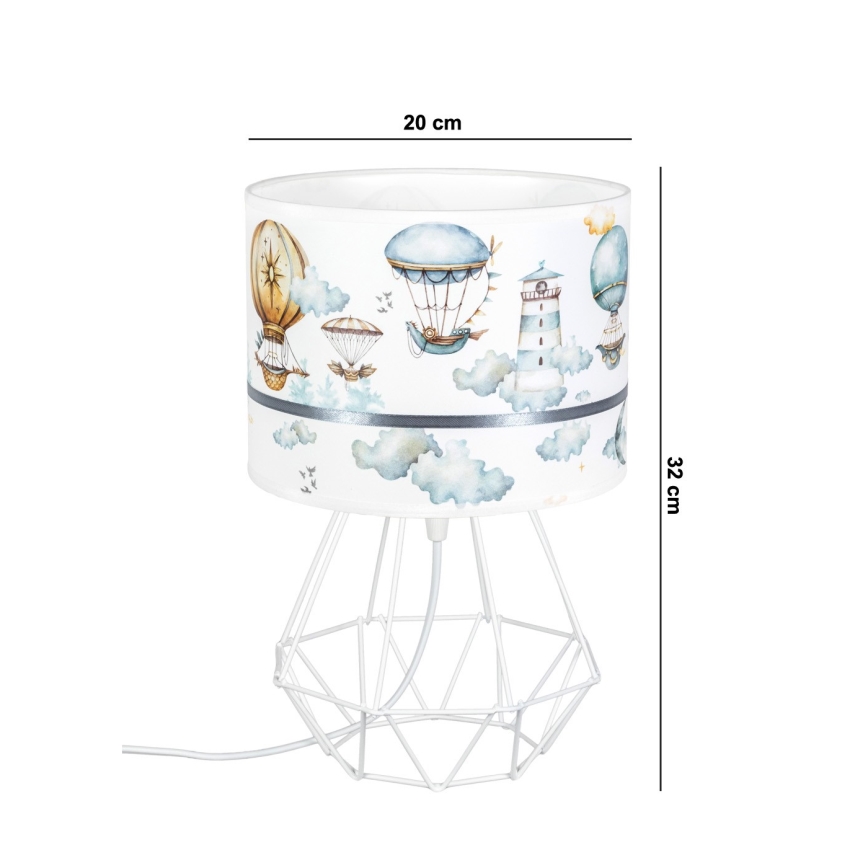 Bērnu lampa PIKKI 1xE27/60W/230V zila