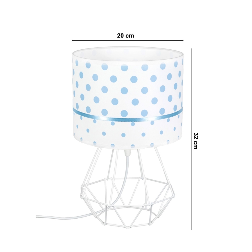 Bērnu lampa PIKKI 1xE27/60W/230V zila